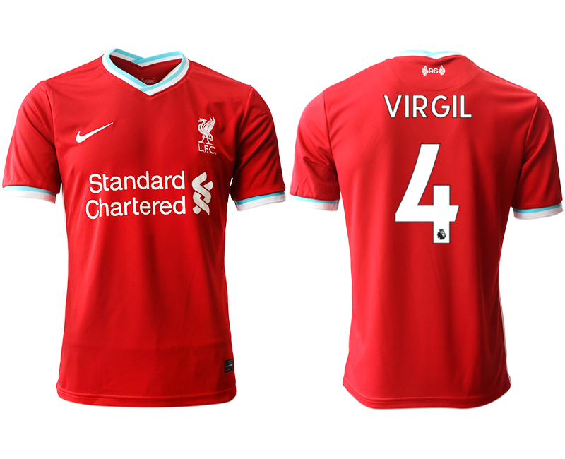Men 2020-2021 club Liverpool home aaa version #4 red Soccer Jerseys->liverpool jersey->Soccer Club Jersey